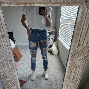 American Eagle Jeans, size 4 x-long, medium wash